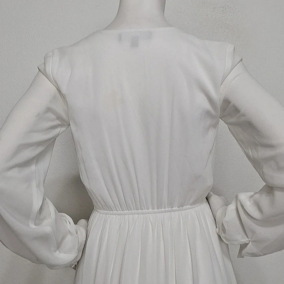 Lulus White Wondrous Water Coastal Romantic Lilies White Maxi Dress Size XXS - Picture 8 of 12